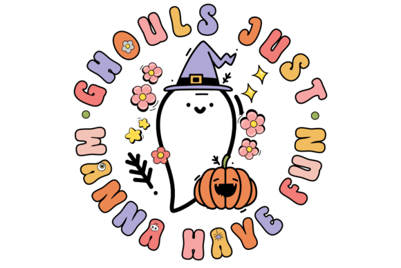 Retro Halloween SVG Ghouls Wanna Fun