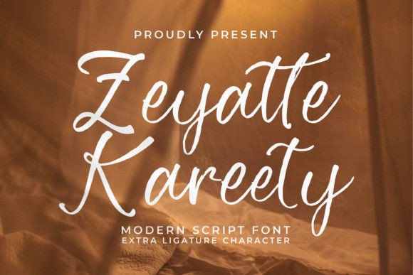 Zeyatte Kareety: The Elegant Handwritten Font for Personalized Design